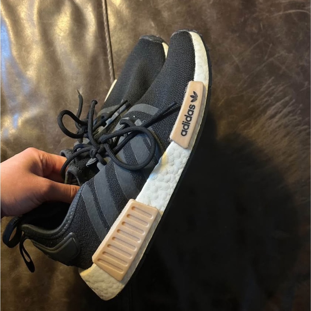 adidas NMD R1 Black and White Athletic Shoes